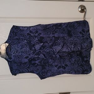 Covington blue blouse size XL